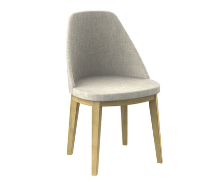 Cadeira Lisa Mescla Cinza e Branco | WestwingNow