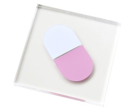 Porta-Copo Pílula Rosa