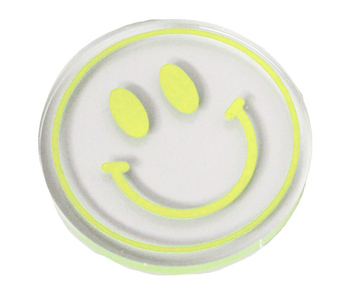 Porta-Copo Smiley Amarelo Neon, yellow | WestwingNow