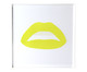 Porta-Copo Boca Amarelo Neon, yellow | WestwingNow