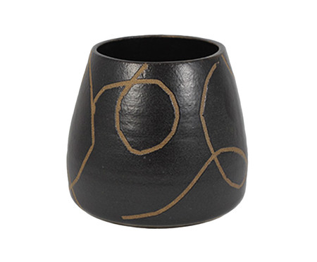 Vaso de Cerâmica Cone Pequeno - Hometeka