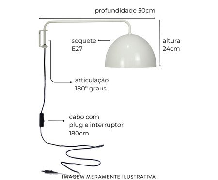 Arandela Komaco Branca | Westwing