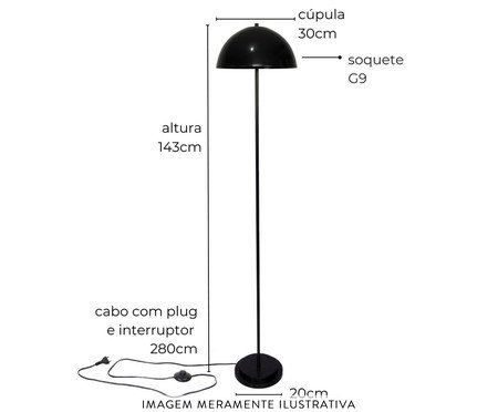 Luminária de Piso Komaco Slim Branca | Westwing