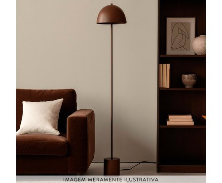 Luminária de Piso Komaco Slim Marrom Corten | Westwing