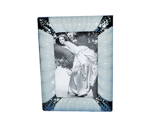 Porta-Retrato Warachi Branco e Prata, white | WestwingNow