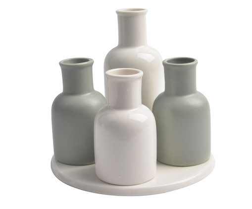 Jogo de Vasos em Porcelana Cute - Branco, Branco | WestwingNow