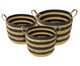 Jogo de Cestos Guaranca Natural e Preto, black | WestwingNow
