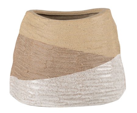 Vaso Chachajake Bege Natural e Marrom | Westwing