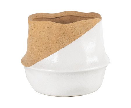 Vaso Sayri Branco e Bege | Westwing