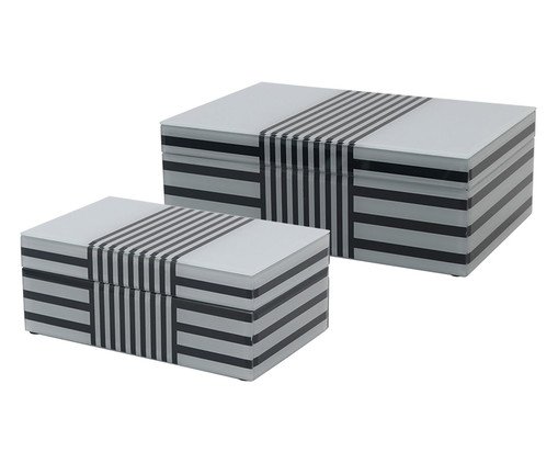 Jogo de Porta-Joias Kopani Preto e Branco, black | WestwingNow