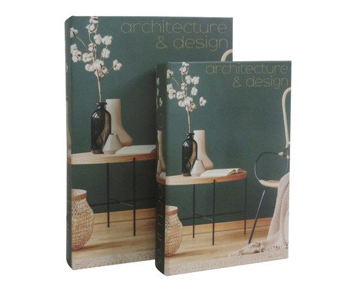 Jogo de Book Box Chana Verde, green | WestwingNow