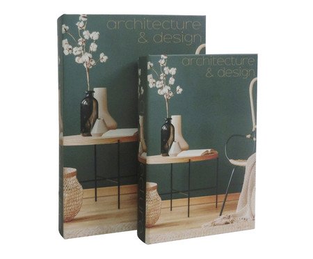 Jogo de Book Box Chana Verde | Westwing