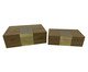Jogo de Caixas Decorativas Kallu Dourado, gold | WestwingNow