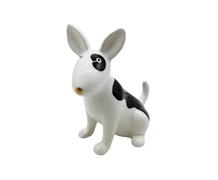 Adorno em Porcelana Standing Dog