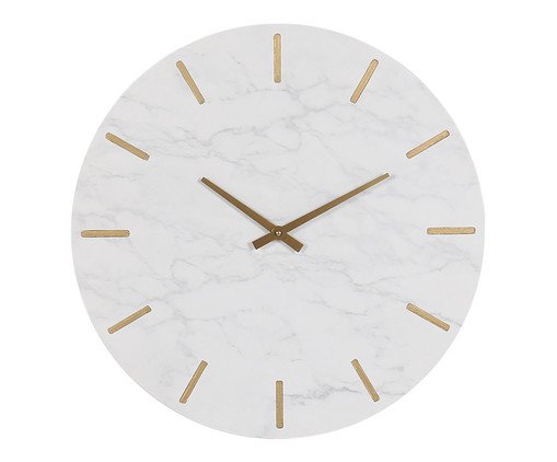Relógio de Parede Llusco Branco e Dourado, white | WestwingNow