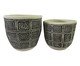 Jogo de Cachepots Phatikallisaya Preto e Branco, black | WestwingNow