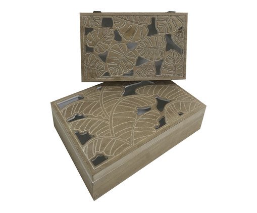 Jogo de Caixas Decorativas Llanqi Marrom, brown | WestwingNow
