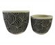 Jogo de Cachepots Yampa Preto e Branco, black | WestwingNow