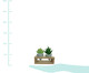 Vaso com Planta Permanente Support Cone - Cinza, Cinza | WestwingNow