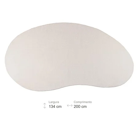 Tapete Orgânico Nuvola Bean Bege | Westwing