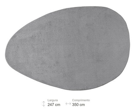 Tapete Orgânico Nuvola Drop Prateado | Westwing