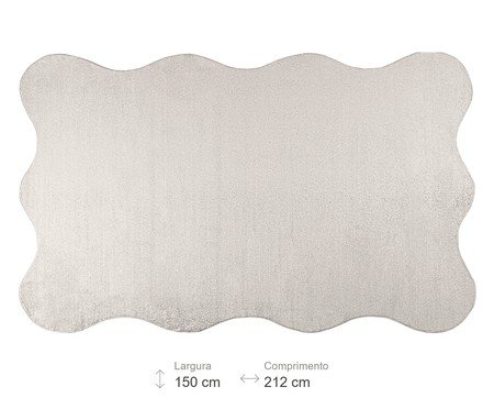 Tapete Orgânico Nuvola Scaloop Bege | Westwing