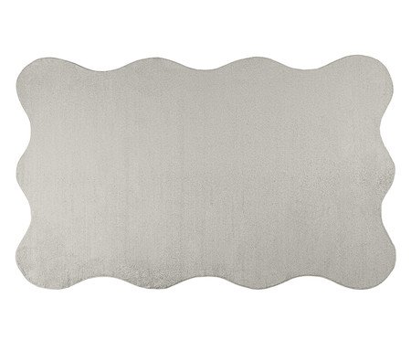 Tapete Orgânico Nuvola Scaloop Prata | Westwing