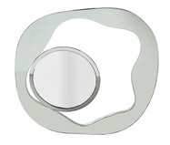 Espelho Irregular com Moldura de Metal Prateado | WestwingNow