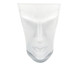 Vaso de Vidro com Face Estilo Moai Branco Fosco, branco | WestwingNow