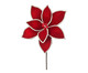 Galho Decorativo Veludo Poinsettia Vermelho, Vermelho | WestwingNow