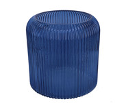 Vaso de Vidro Canelado Tyrus Azul | WestwingNow