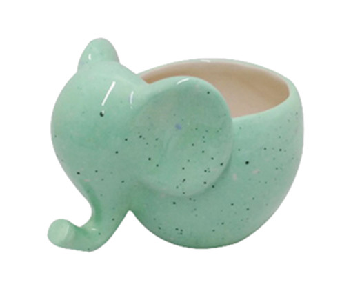 Cachepot Funny Elephant - Verde, Verde | WestwingNow