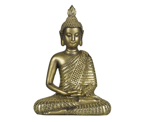 Adorno em Resina de Buddha Sentado I Dourada, Dourado | WestwingNow