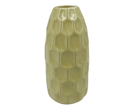 Vaso em Cerâmica Desya Amarelo