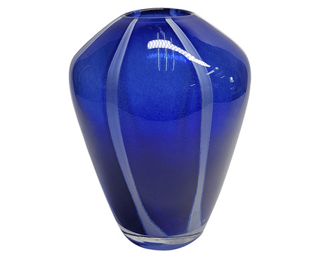 Vaso de Vidro Rodermark Azul II