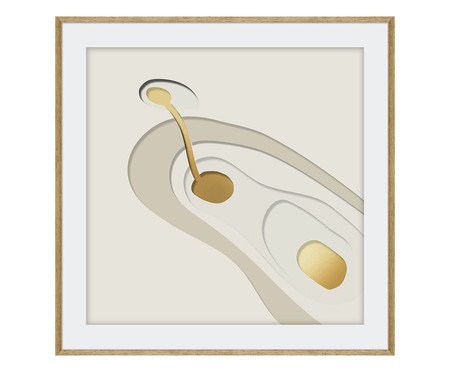 Quadro Relevo Dos Vazios Fundo Dourado I | Westwing