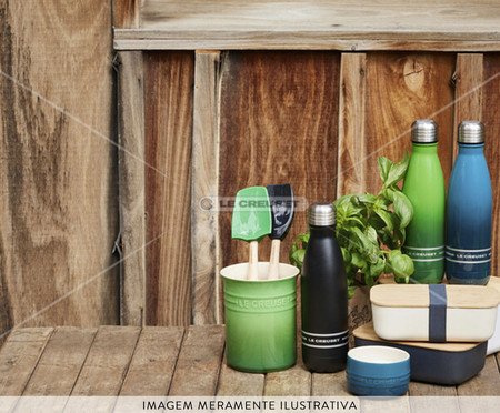 Garrafa Térmica em Inox Bamboo Green - 500ml | Westwing