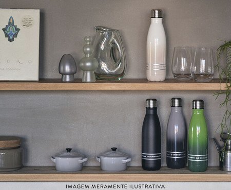Garrafa Térmica em Inox Bamboo Green - 500ml | Westwing