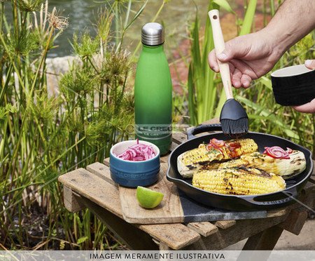 Garrafa Térmica em Inox Bamboo Green - 500ml | Westwing