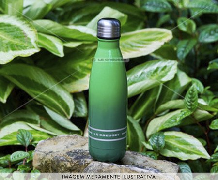 Garrafa Térmica em Inox Bamboo Green - 500ml | Westwing