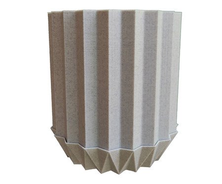 Vaso com Prato Vinco Pequeno Branco Marmorizado | Westwing