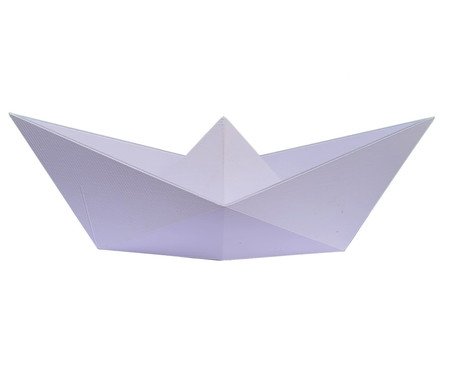 Adorno Barco Origami Pequeno Branco | Westwing