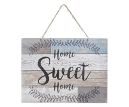 Placa de Madeira Estampada Mosaic Home Sweet Home