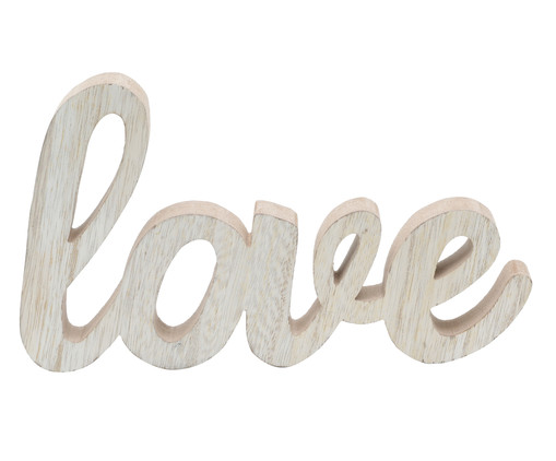 Adorno Lettering Love - Branco, Branco | WestwingNow