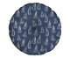 Almofada Redonda Barcos Marine Azul, Azul | WestwingNow