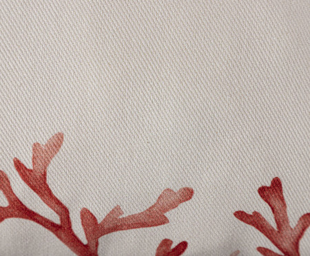 Capa de Almofada Corais Vermelho e Off White | WestwingNow