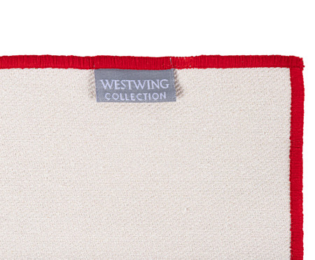 Guardanapo Liso Vermelho e Off White | WestwingNow