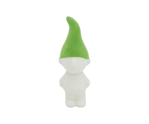 Adorno Gnome Flocked Beanie - Verde, Branco | WestwingNow