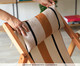 Espreguiçadeira Listras Com Travesseiro, Natural | WestwingNow