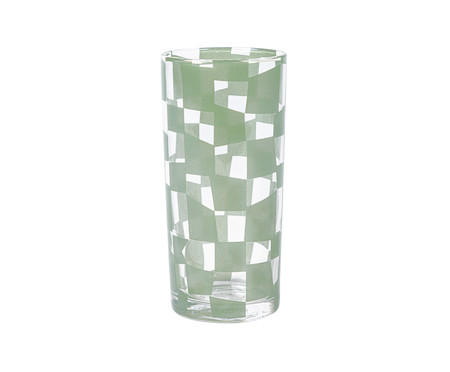 Copo Long Drink Quadriculado Verde | WestwingNow